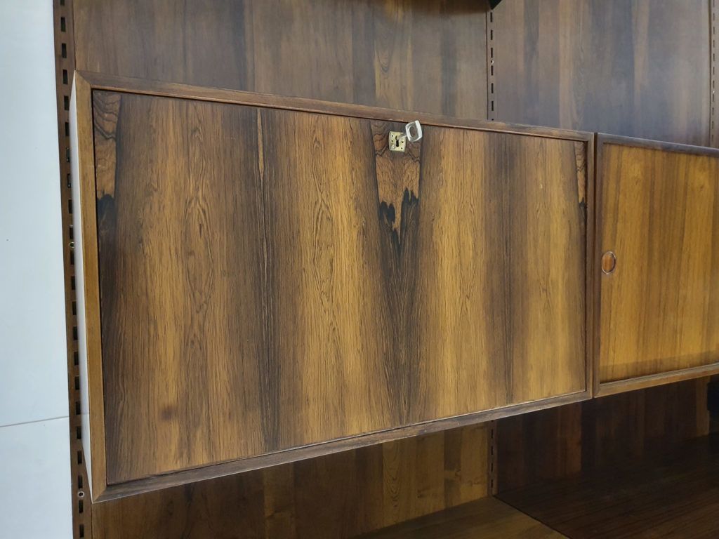 Rosewood Wall Unit By Kai Kristiansen For Feldballes Mobelfabrik, Denmark 1950's photo 5928.0