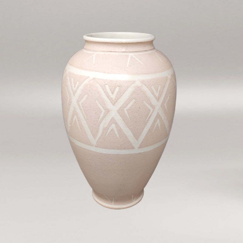 1960s Gorgeous Pink Vases In Ceramic By Deruta. Handmade Made In Italy photo for sale