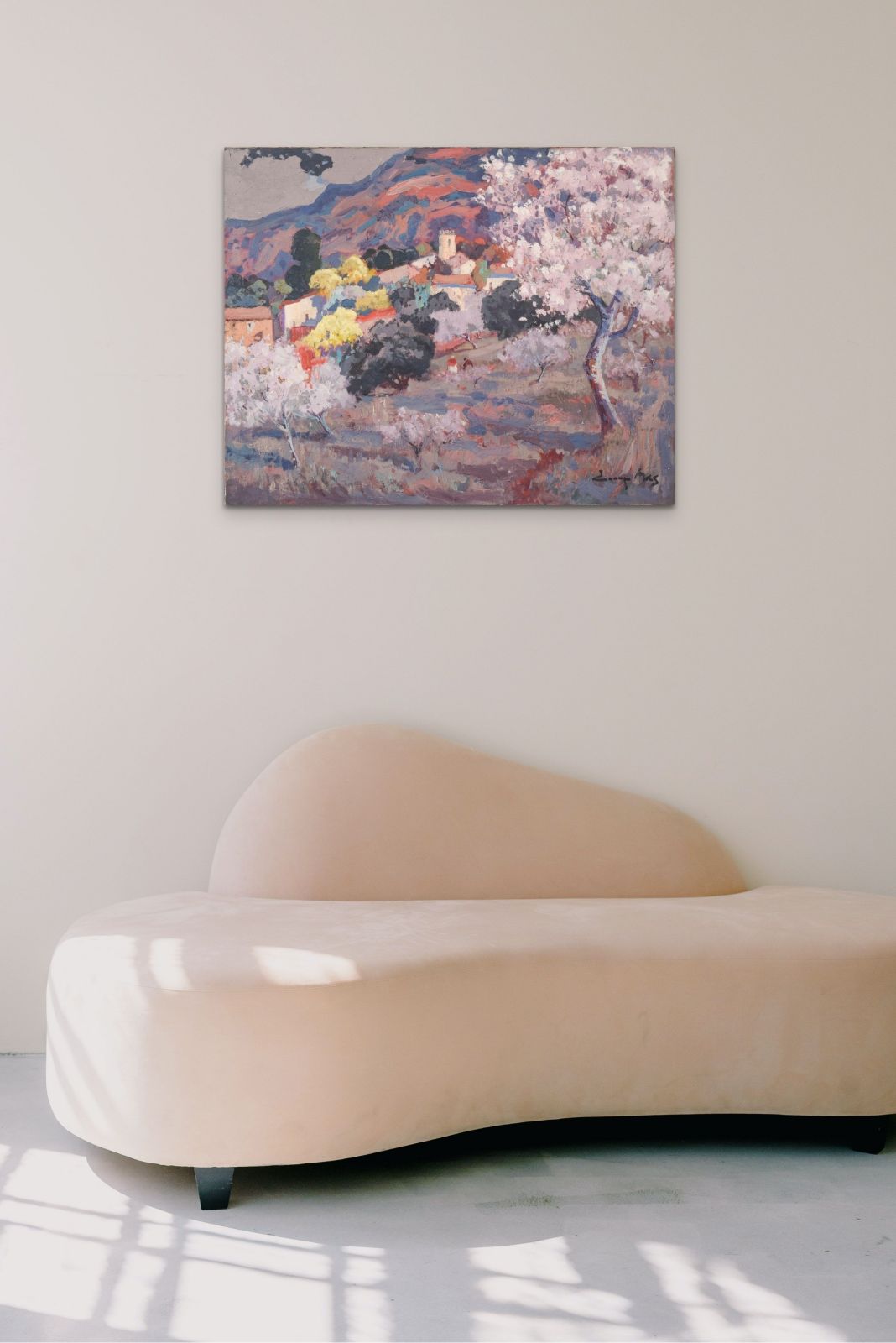 photo buy Josep Mas Pou   Almond Blossom Landscape