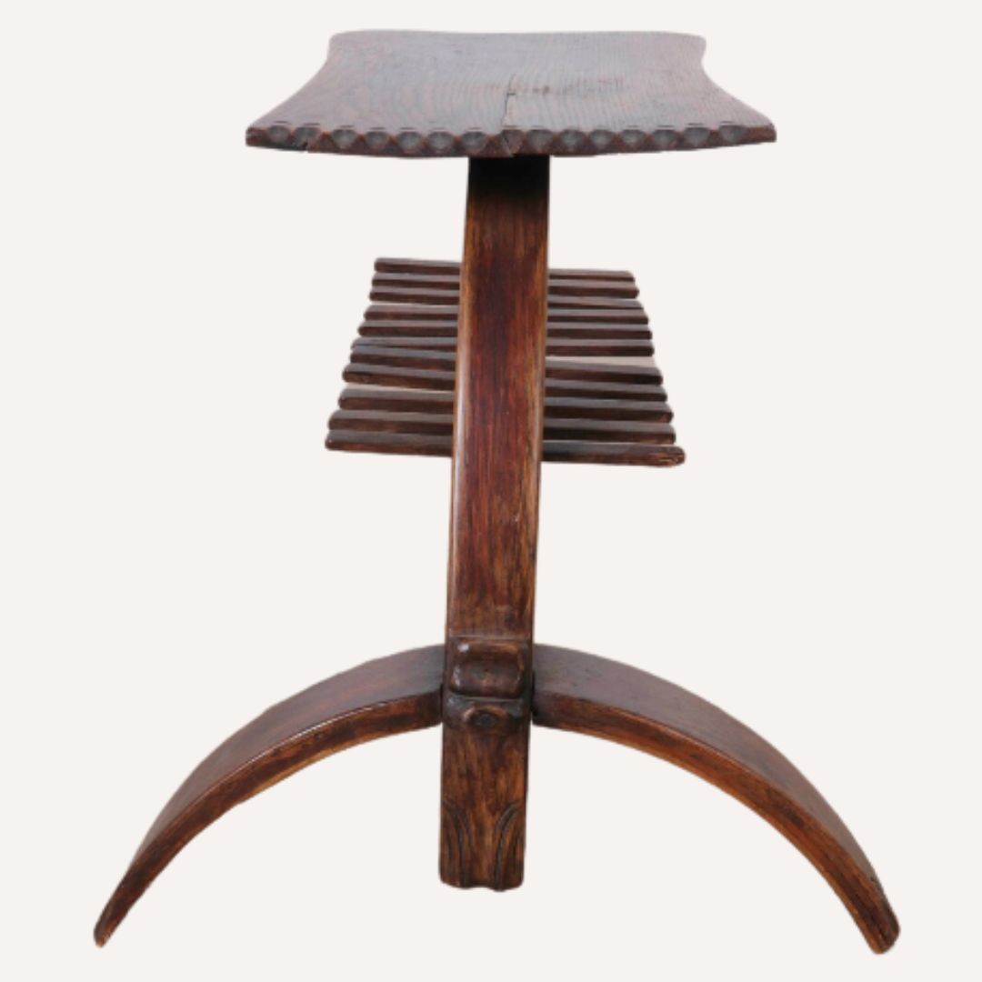 Antique Art Nouveau Jugendstil Curved And Bent Shoe Stool, Ca 1895 photo 941.2