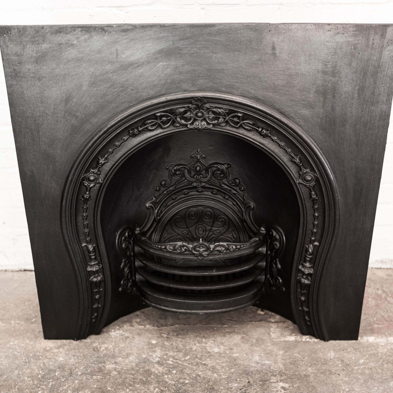 Antique Ornate Late Georgian, Early Victorian Cast Iron Insert photo Home Fixtures