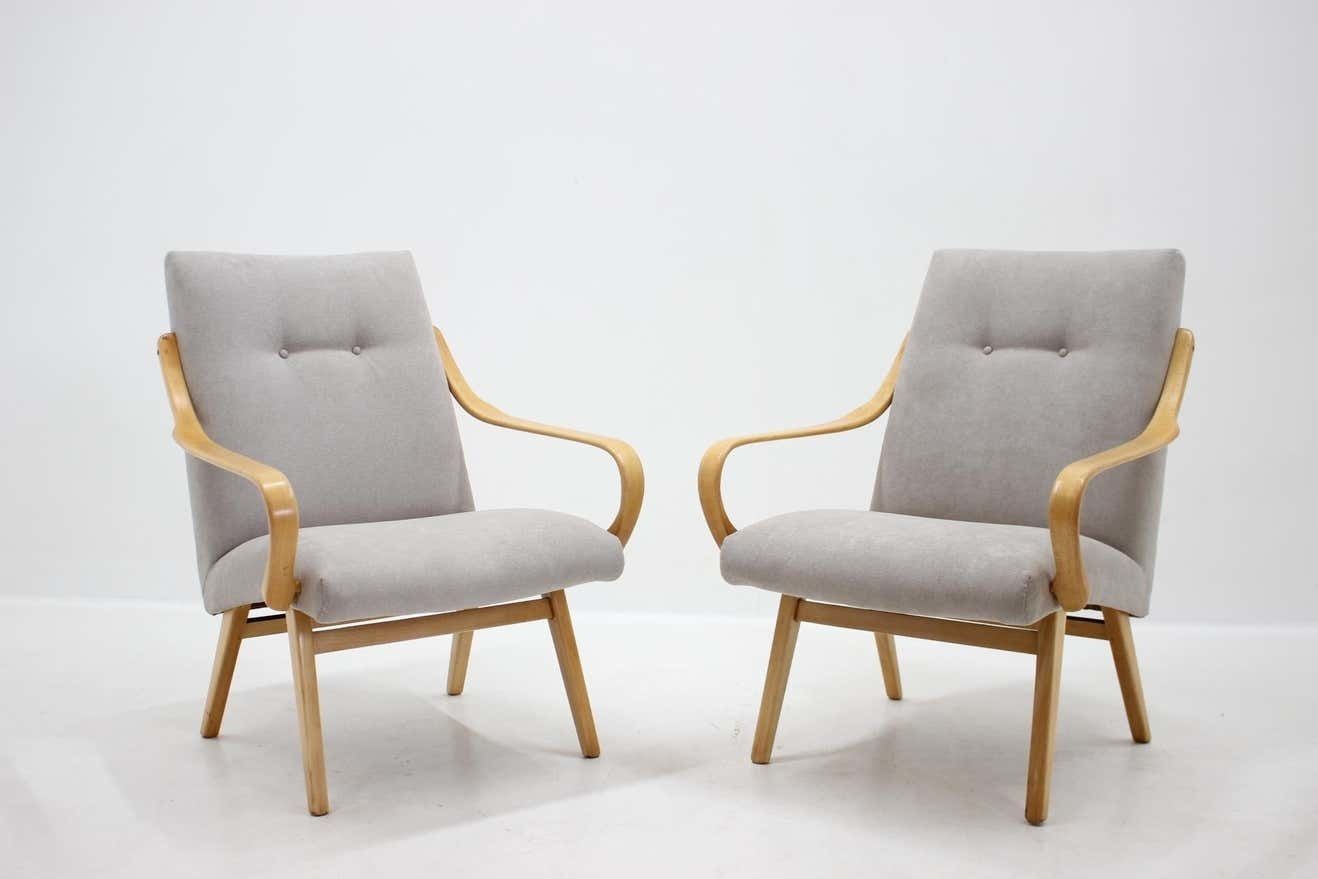1960s Pair Of Ton Armchairs By Jaroslav Smidek, Czechoslovakia photo furniture