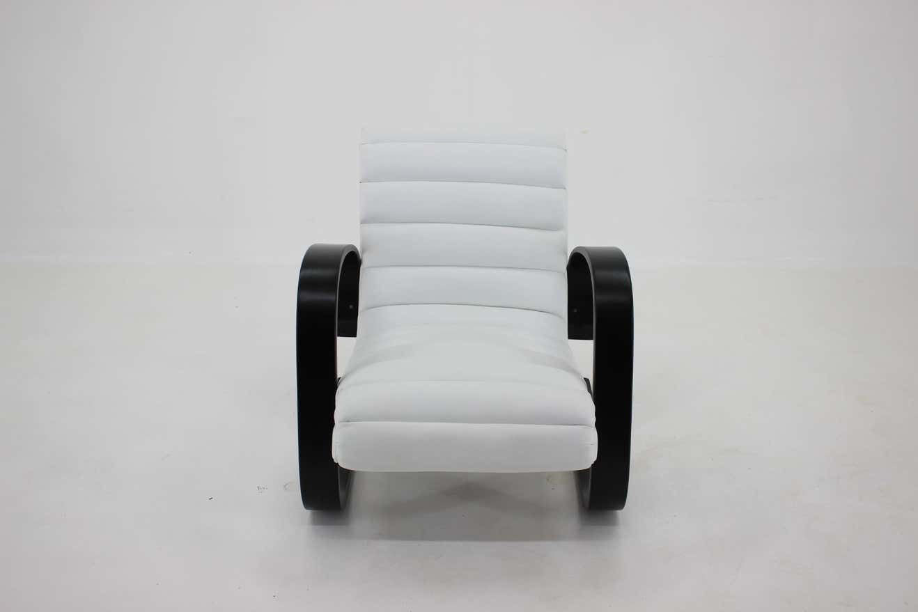 1930s Miroslav Navratil Lounge Chair In White Leather photo Furniture