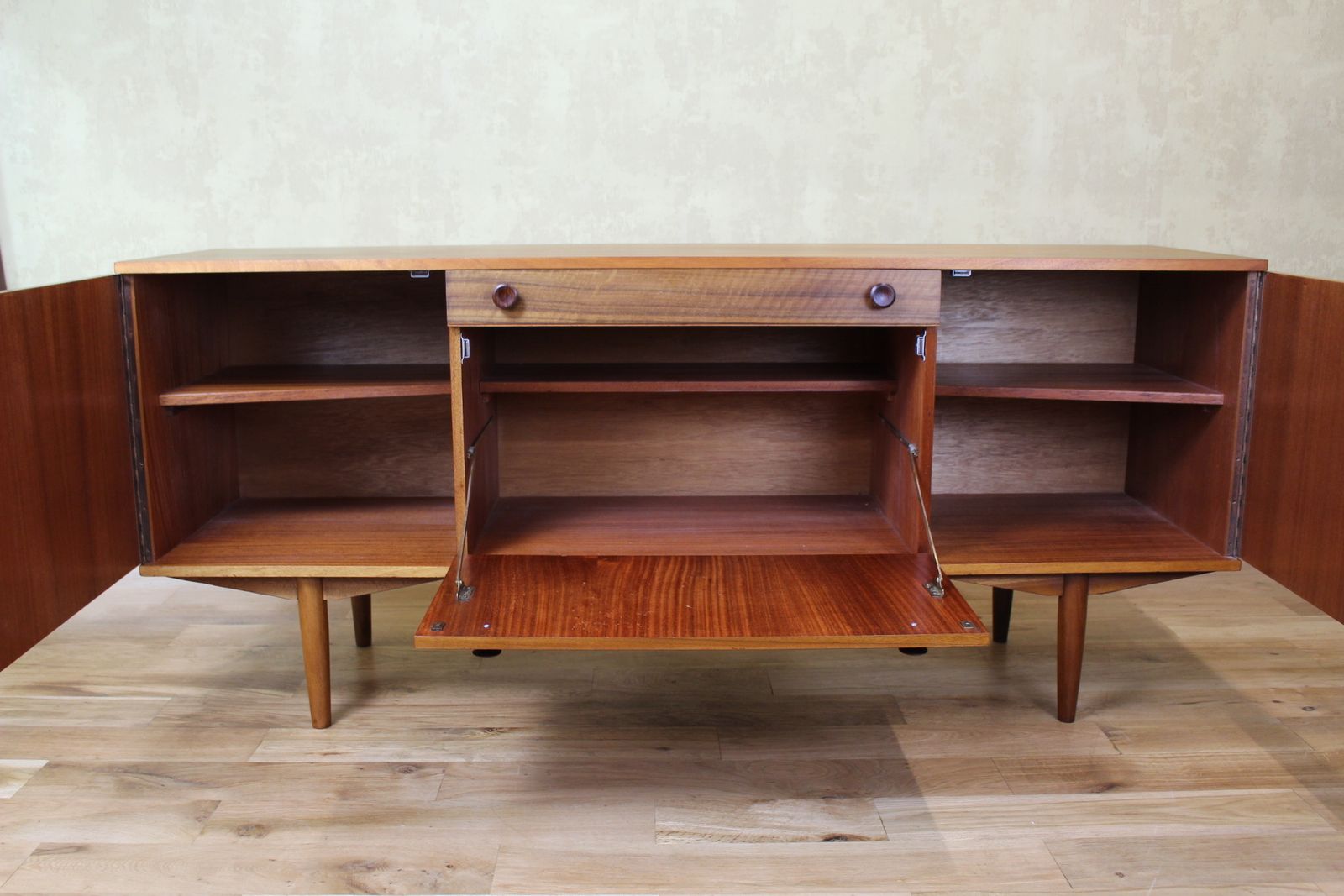 Morris Of Glasgow Late 1950’s Walnut Cumbrae Sideboard By Neil Morris photo vinterior
