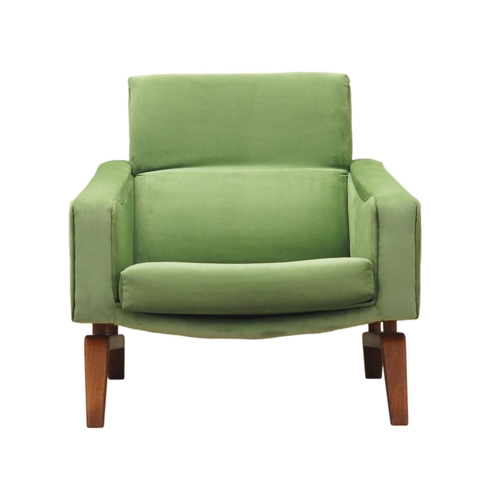 Green Armchair, Danish Design, 1970s, Made In Denmark