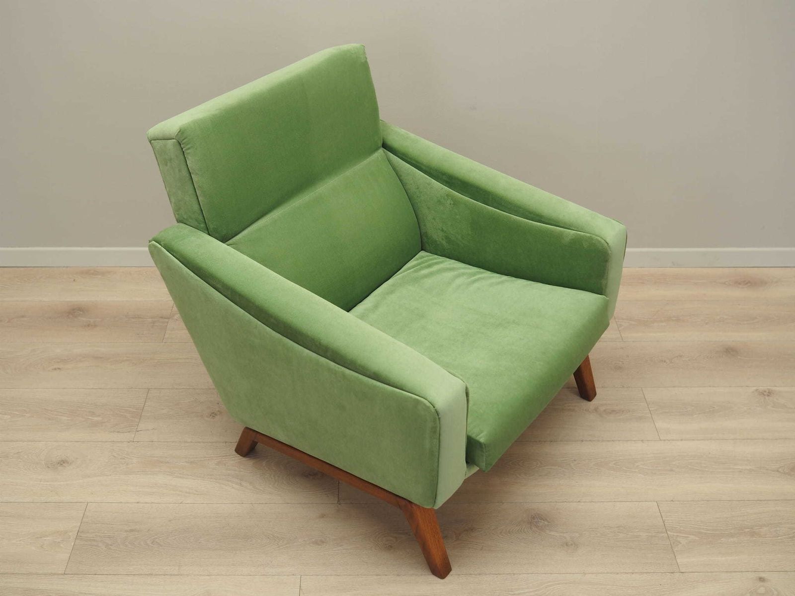 Green Armchair, Danish Design, 1970s, Made In Denmark photo vintage
