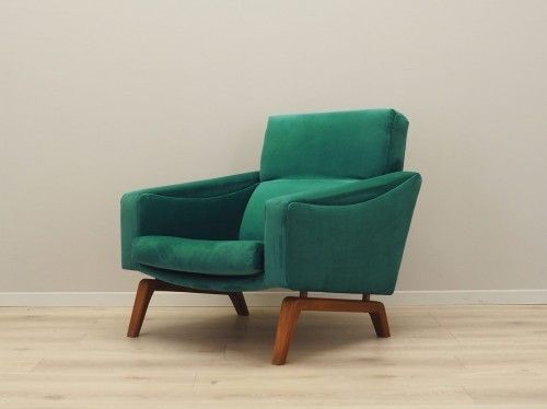 Green Armchair, Danish Design, 1970s, Made In Denmark photo furniture