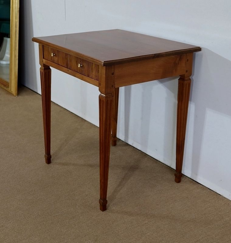 Small Table In Solid Cherry, Louis XVI Style, 1st Part Of The 19th Century photo for sale