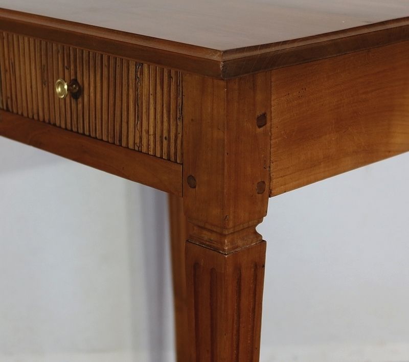 Furniture Small Table In Solid Cherry, Louis XVI Style, 1st Part Of The 19th Century photo