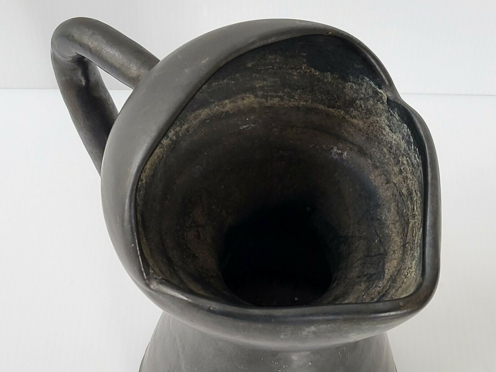 Magnificent Vase Pichet 1950 Black Ceramic Dlg Capron Jouve 50s 1950s photo Home Decor