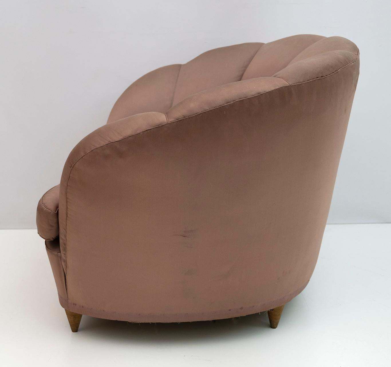 photo for sale Gio Ponti Midcentury Rare Italian Curved Armchairs "Casa E Giardino" 1936, Pair