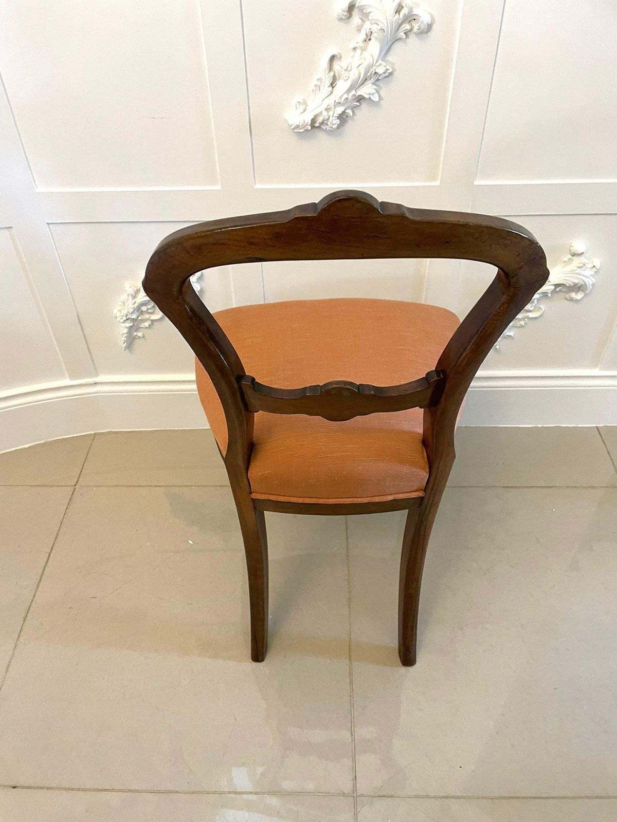 Set Of Four Quality Antique Victorian Carved Walnut Dining Chairs photo Furniture