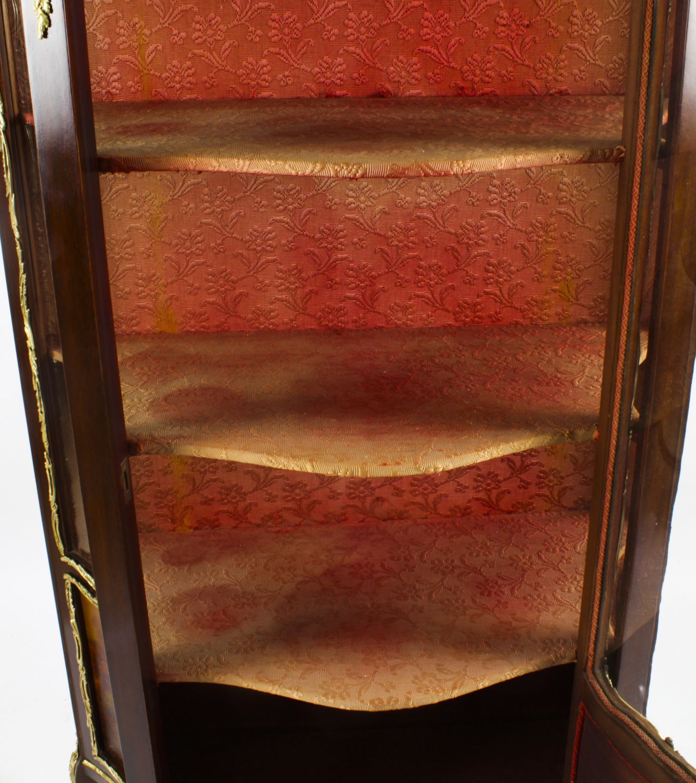 Furniture Antique French Vernis Martin Vitrine Display Cabinet  19th C photo