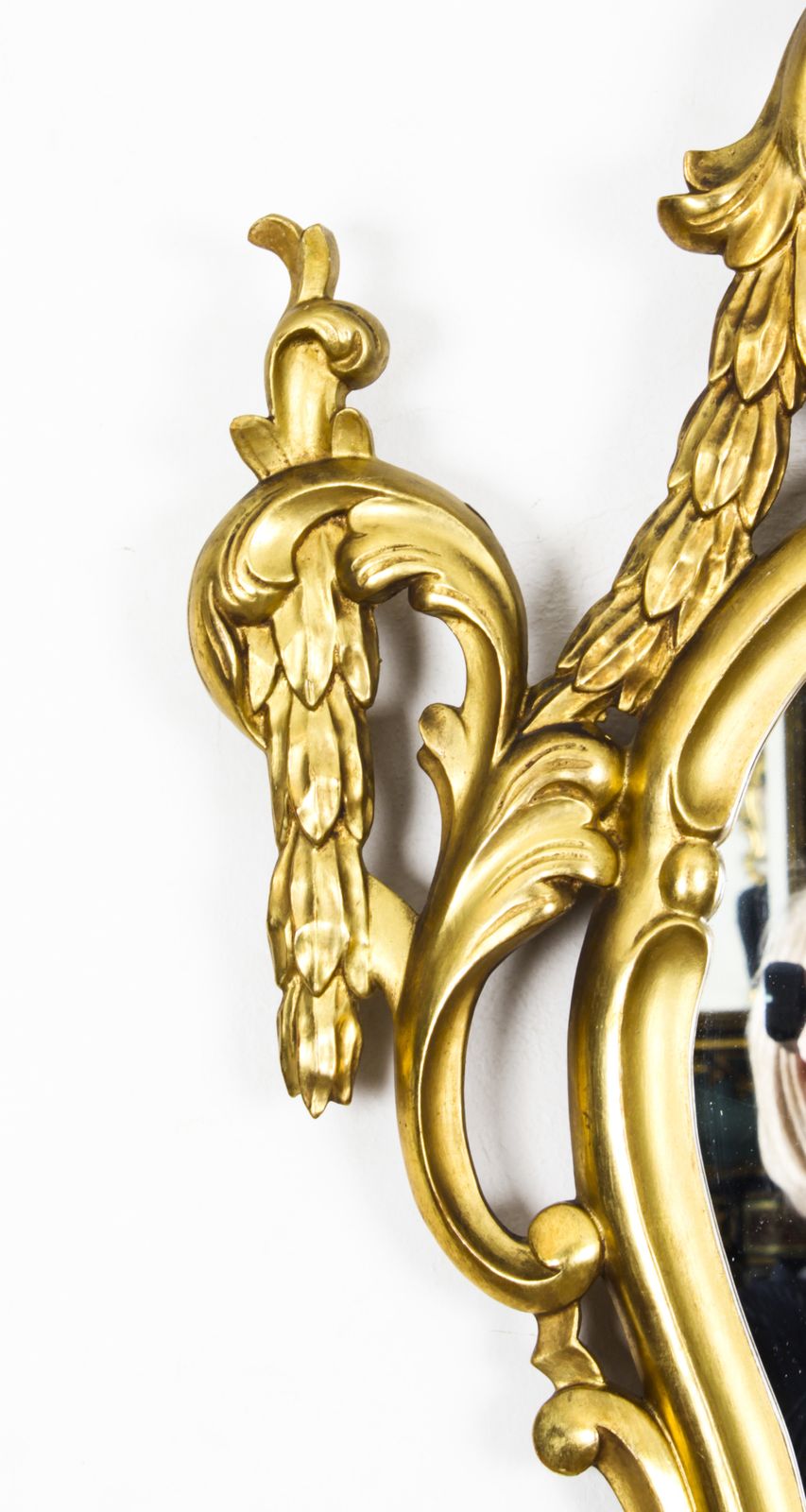 photo buy Antique Pair Florentine Rococo Giltwood Mirrors 19th Century  102x63cm