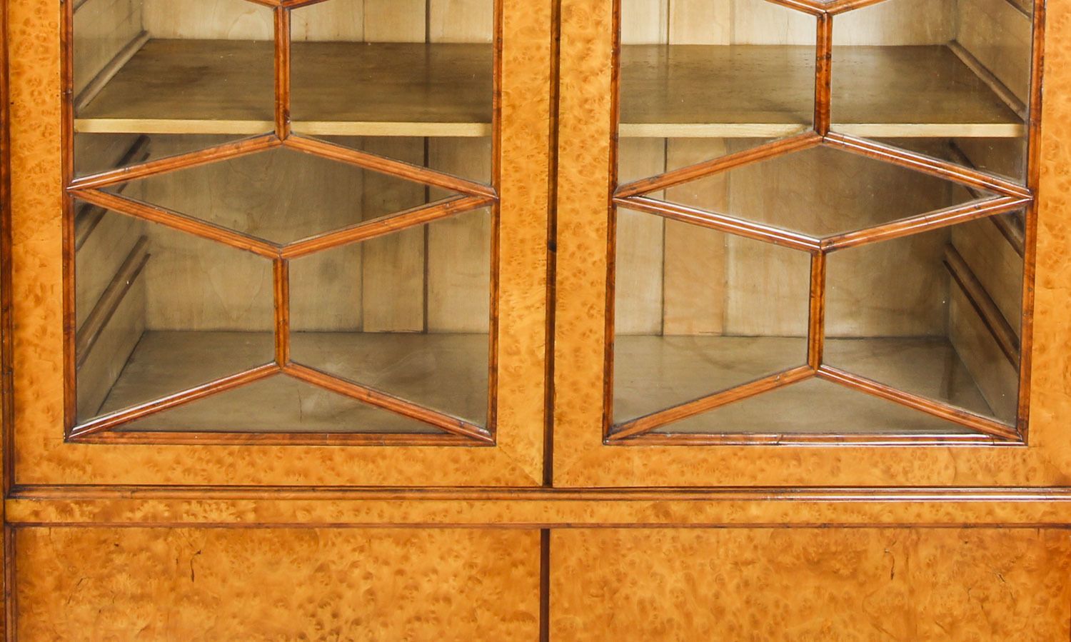 Antique French Charles X Burr Maple And Ormolu Bookcase Circa 1820 19th C photo vinterior