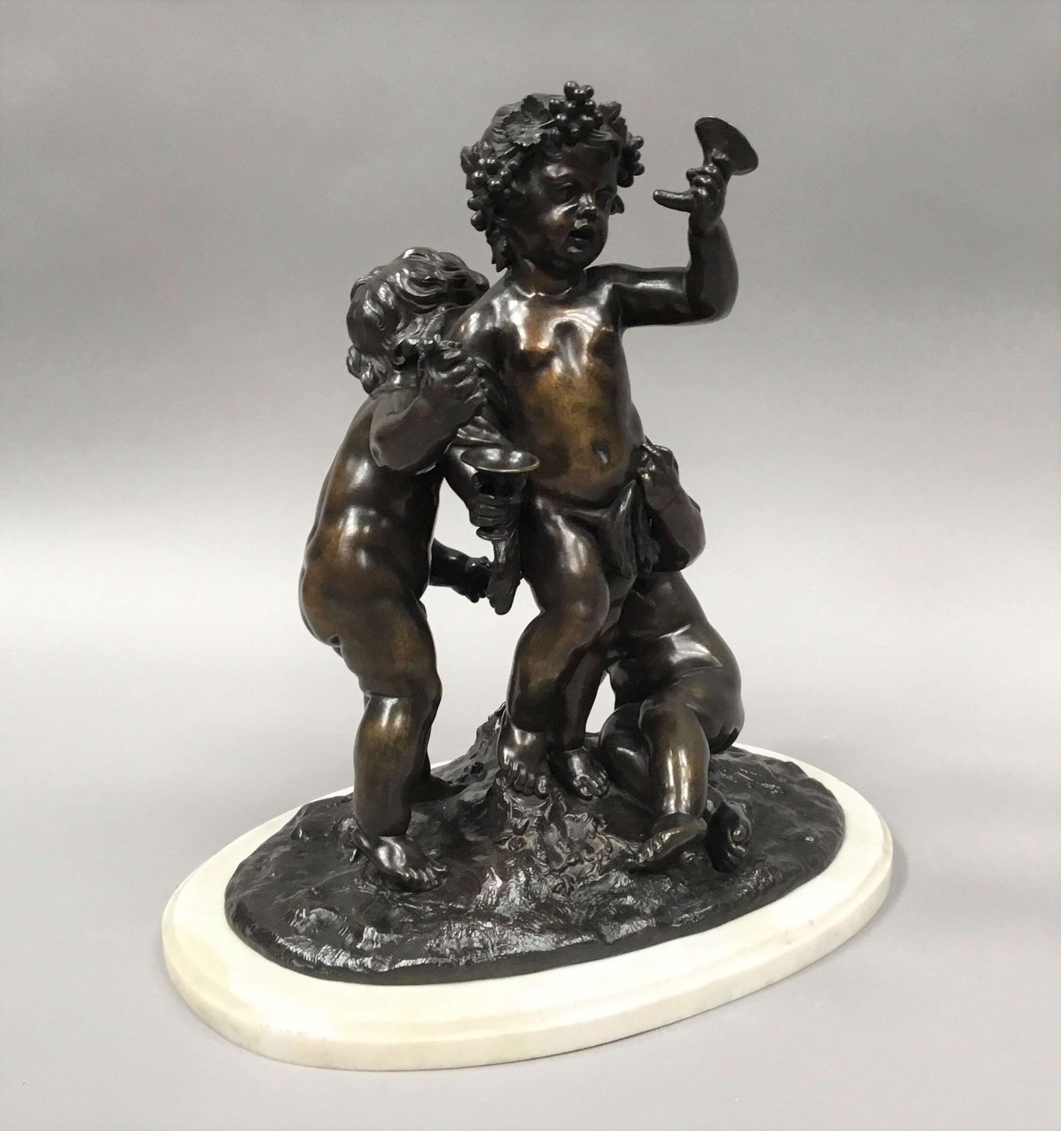 C19th Large Bronze Sculpture Of Bacchanalian Group photo buy
