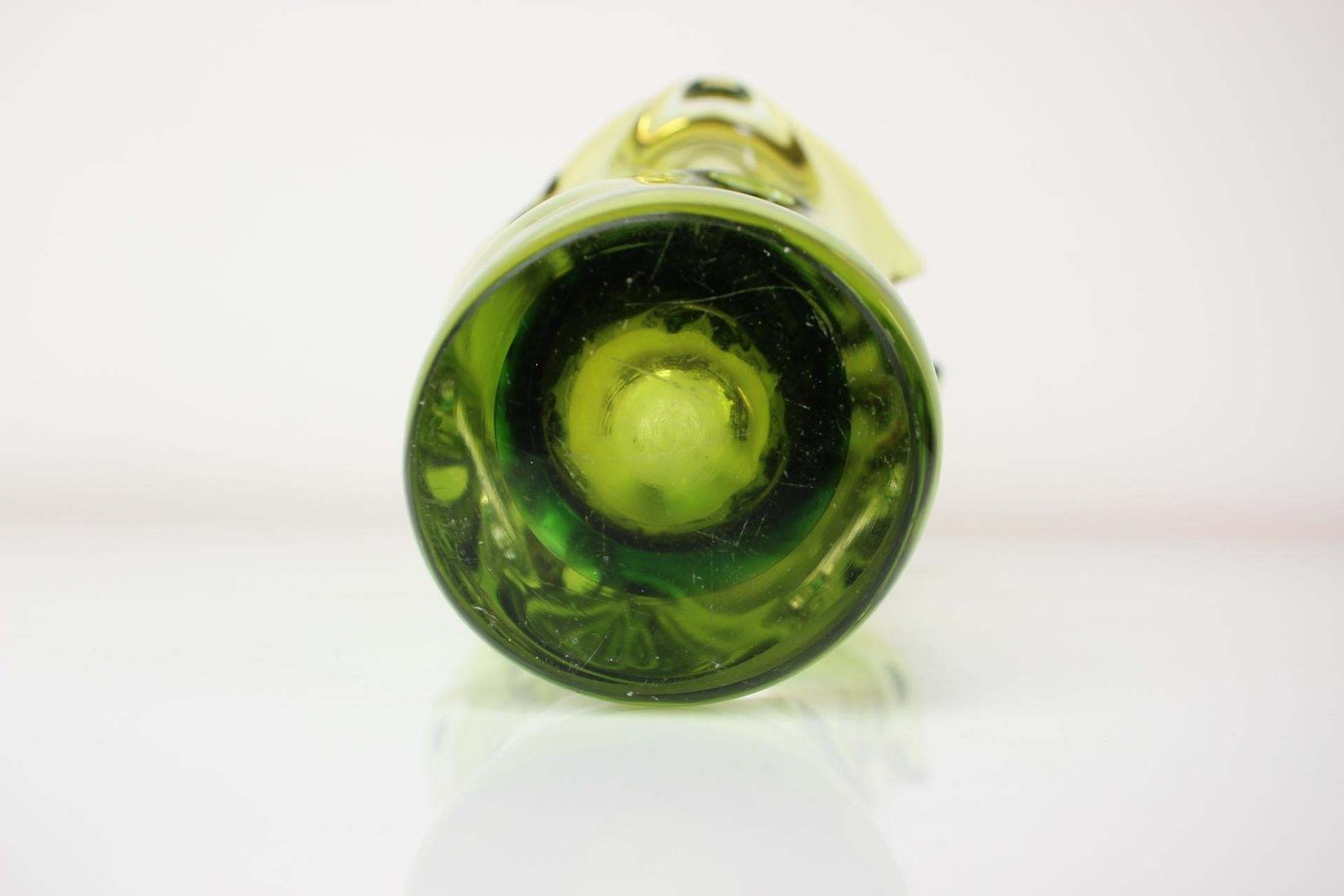 Mid Century Glass Vase Designed By Josef Hospodka, 1960's photo vintage