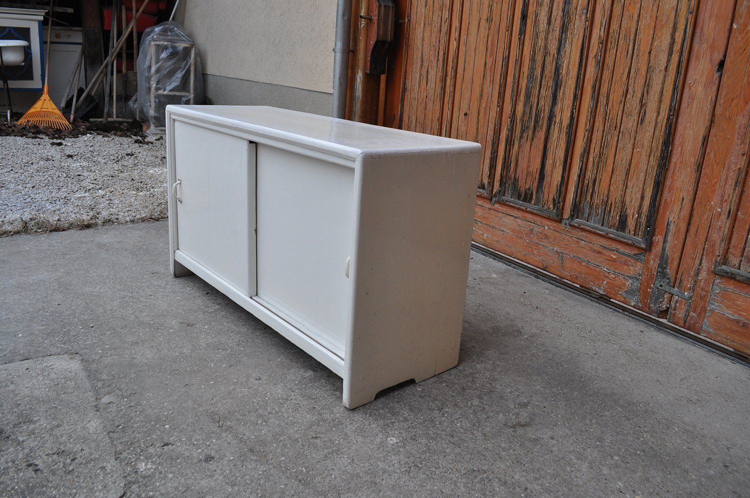 Small Shoe Cabinet, 1950s, Vintage photo furniture