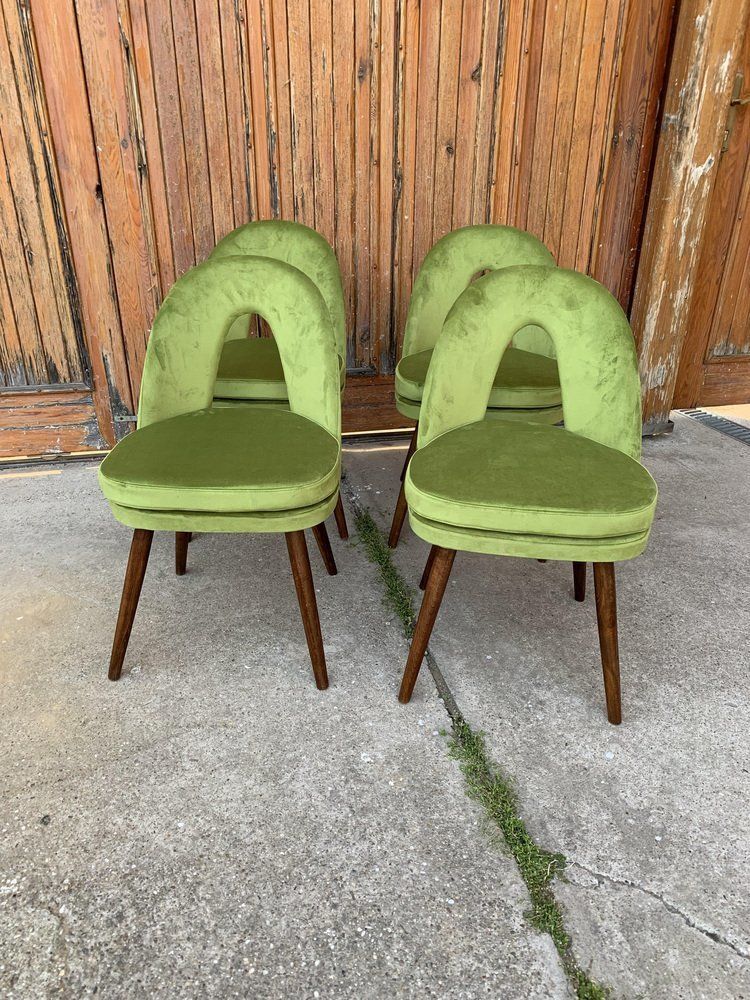 Mid Century Dining Chairs By Antonín šuman For Tatra Nábytok, 1960s, Set Of 4 photo Furniture