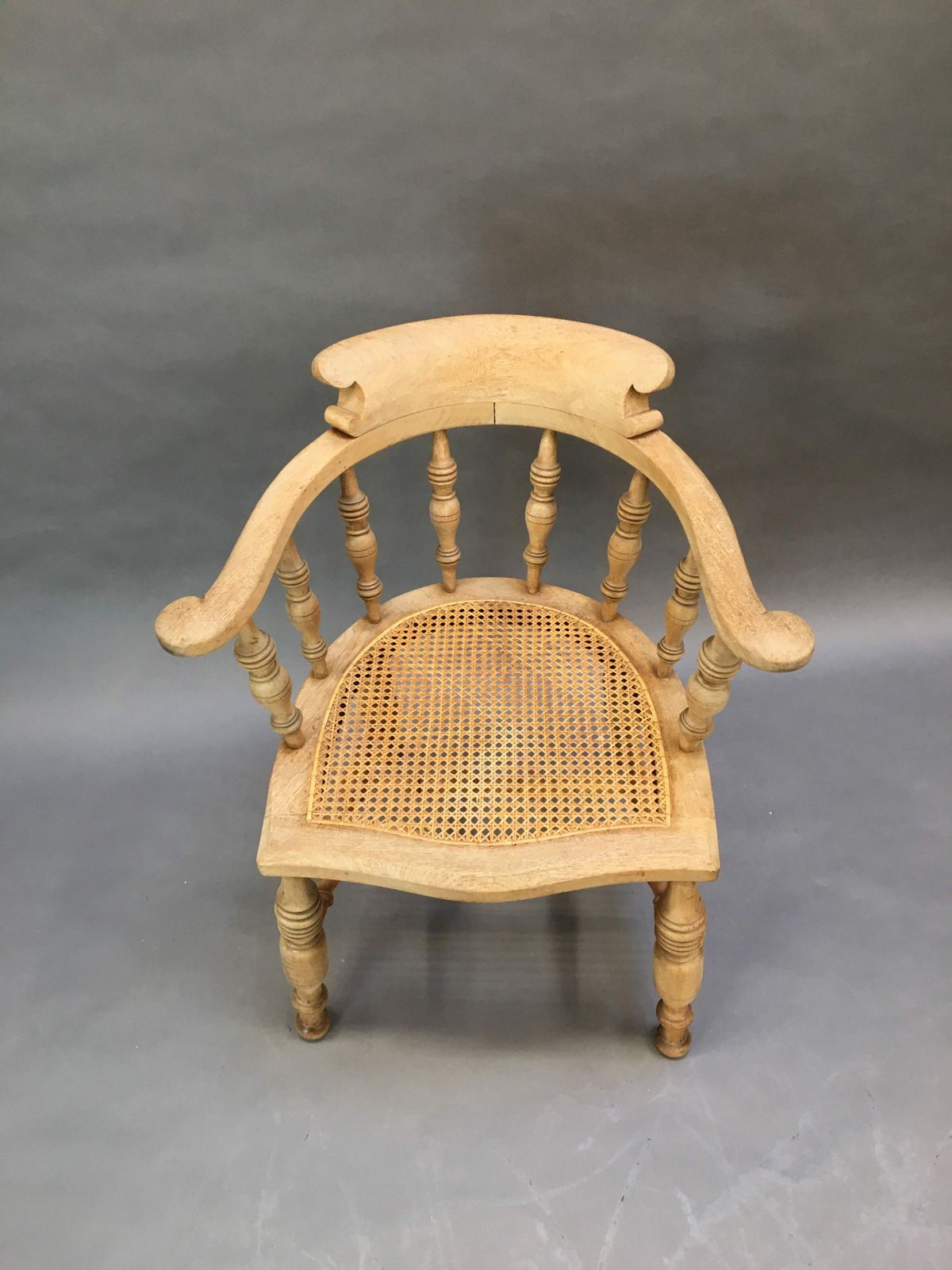 C19th Mahogany Captains Chair, 1800s photo for sale