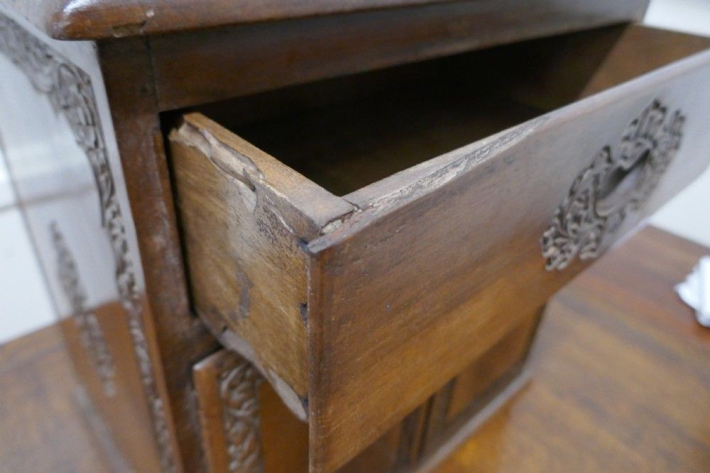 Small Carved Cupboard With Drawer photo Furniture