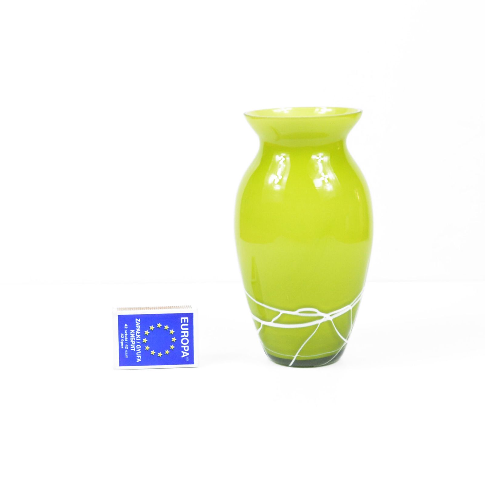 1970s Modern Glass Vase, Farbglashutte Lauscha Thüringen, Germany photo 77.0