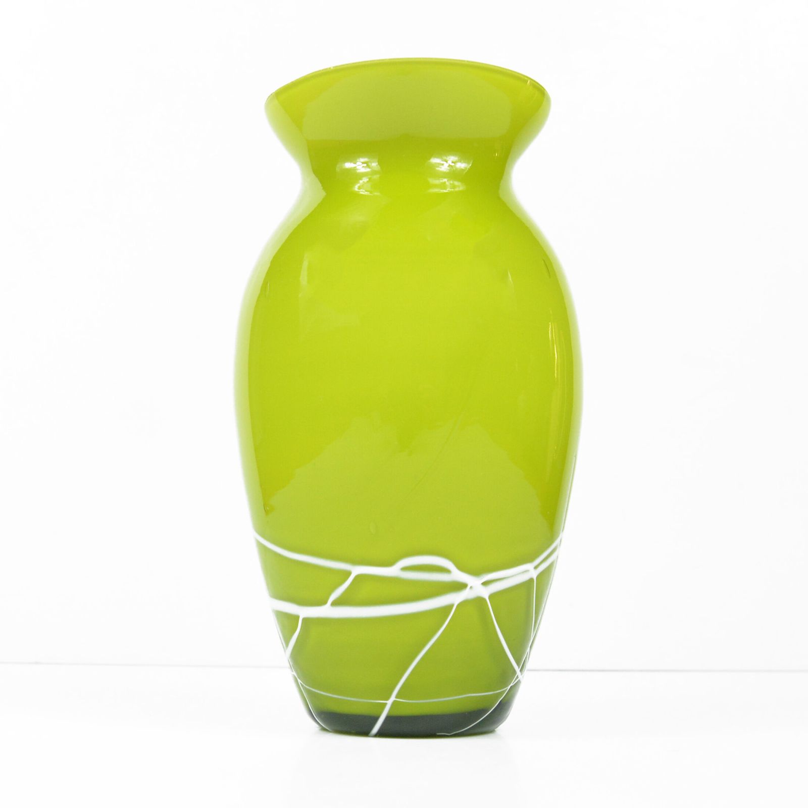 1970s Modern Glass Vase, Farbglashutte Lauscha Thüringen, Germany photo vinterior