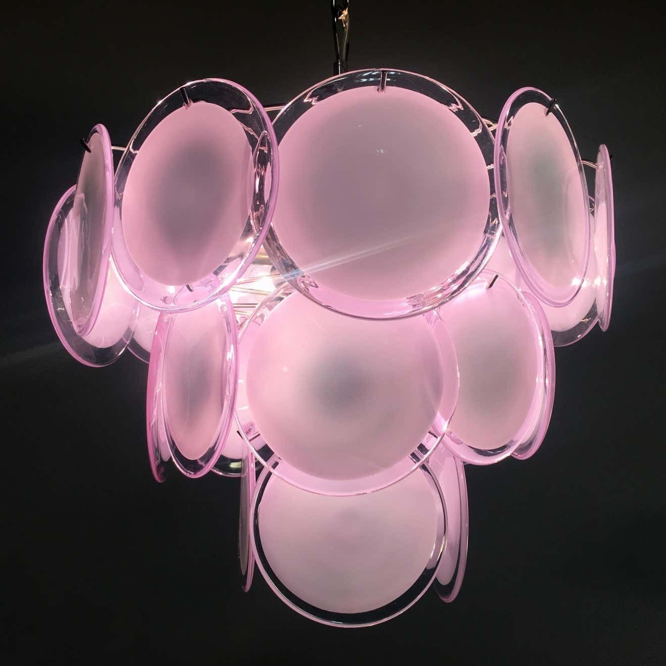 photo for sale Disc Murano Glass Chandeliers By Vistosi Style