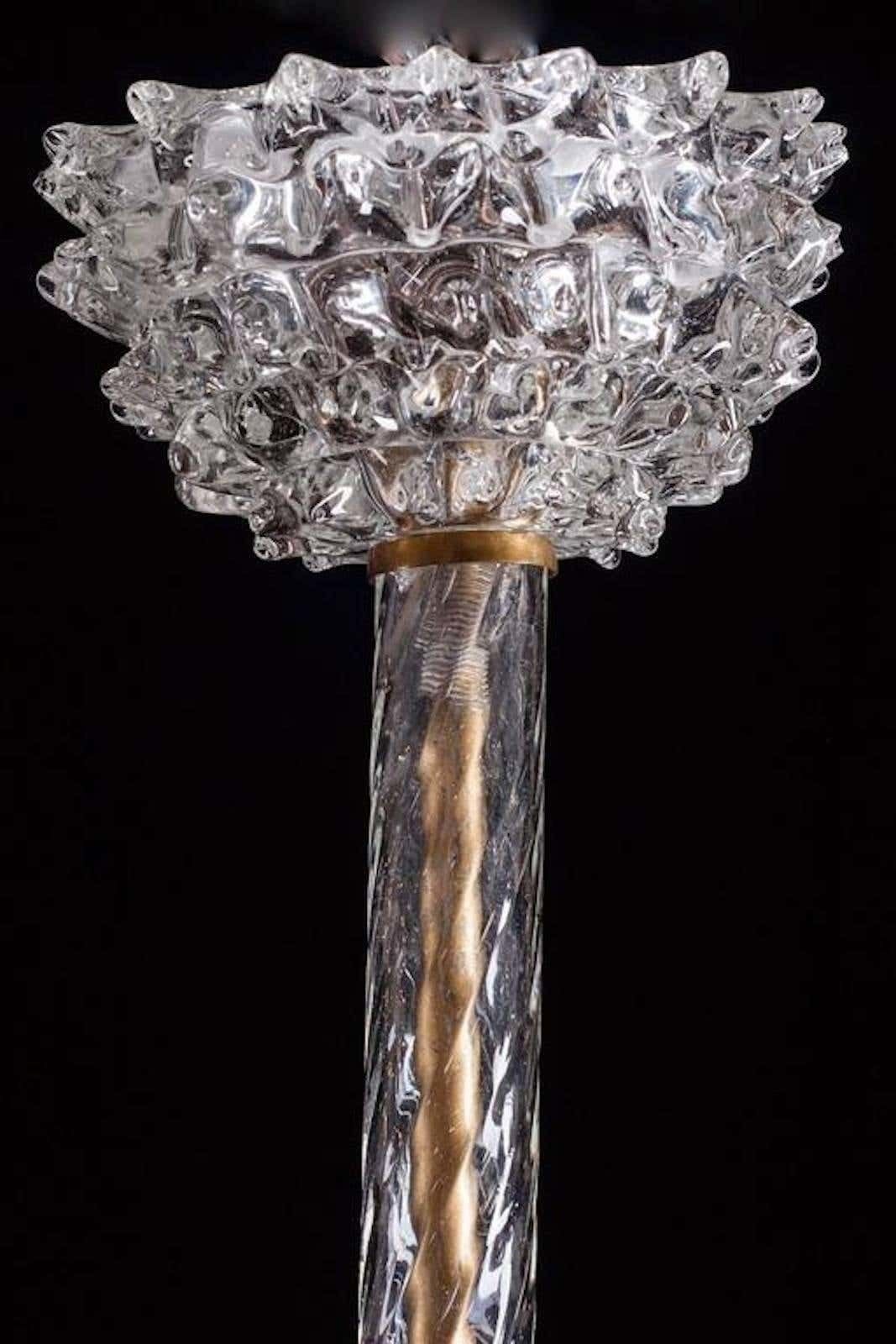 Charming Art Deco Pendant Chandelier By Ercole Barovier, 1940s photo 2356.2