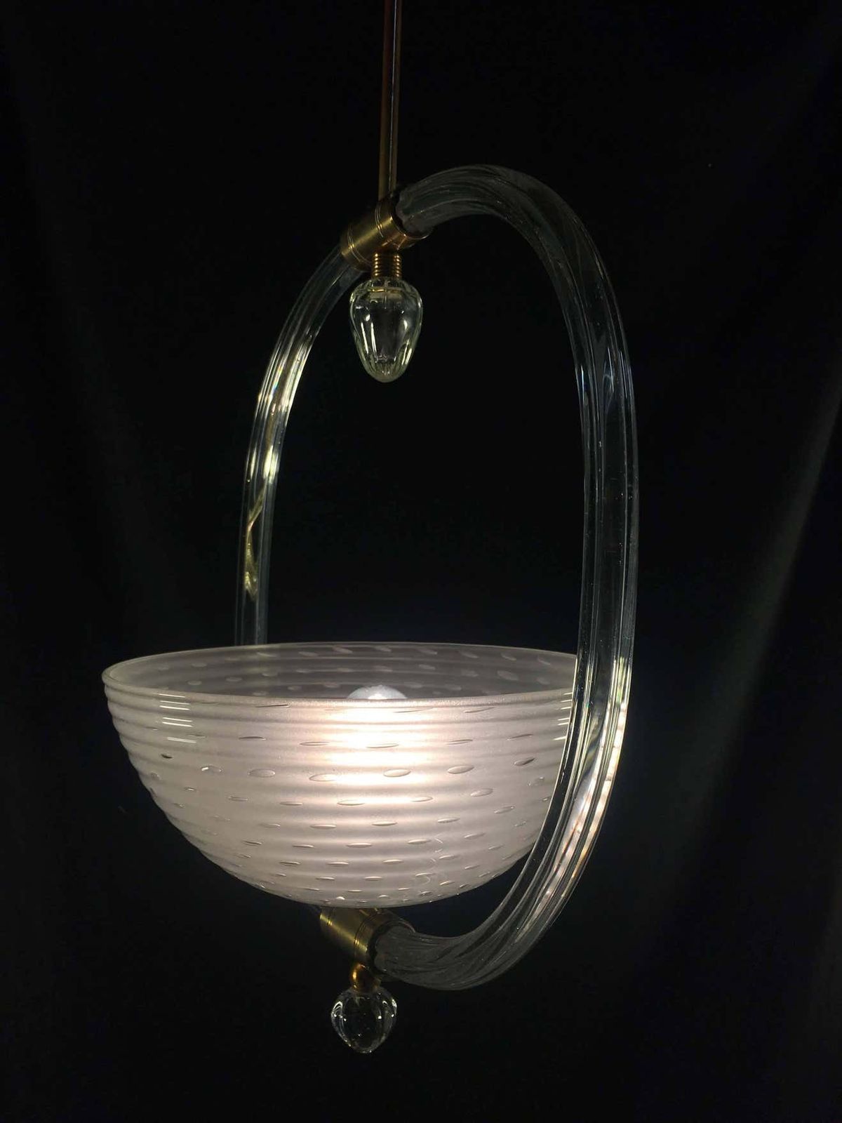 photo vinterior Charming Italian Chandelier By Barovier & Toso, Murano, 1940