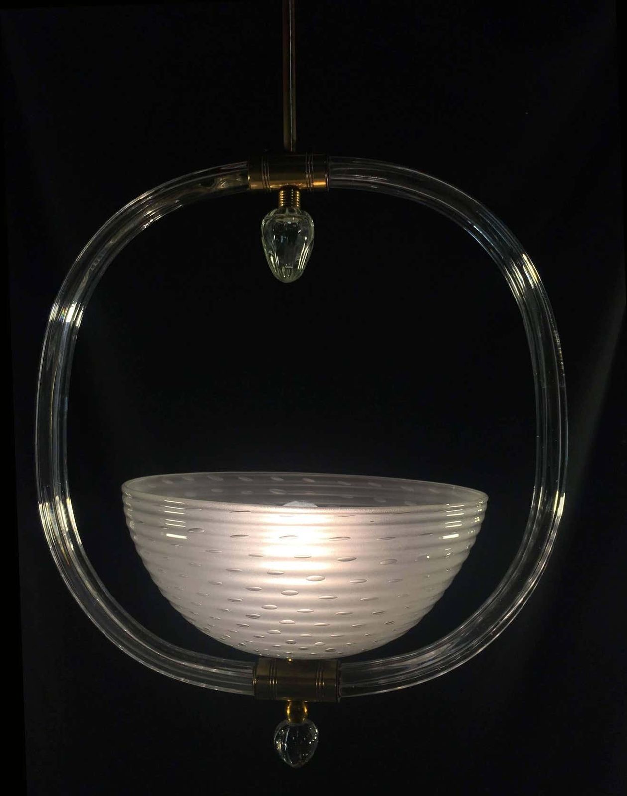 photo buy Charming Italian Chandelier By Barovier & Toso, Murano, 1940