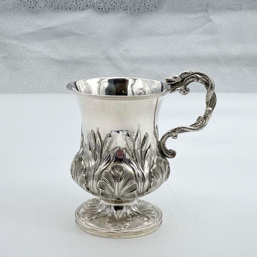 William IV Silver Christening Mug London 1831 Charles Reily & George Storer