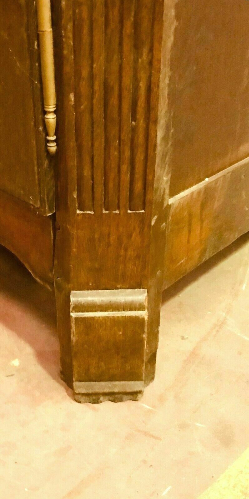 Louis XIV Cabinet In Carved Oak XVIII Century photo vinterior