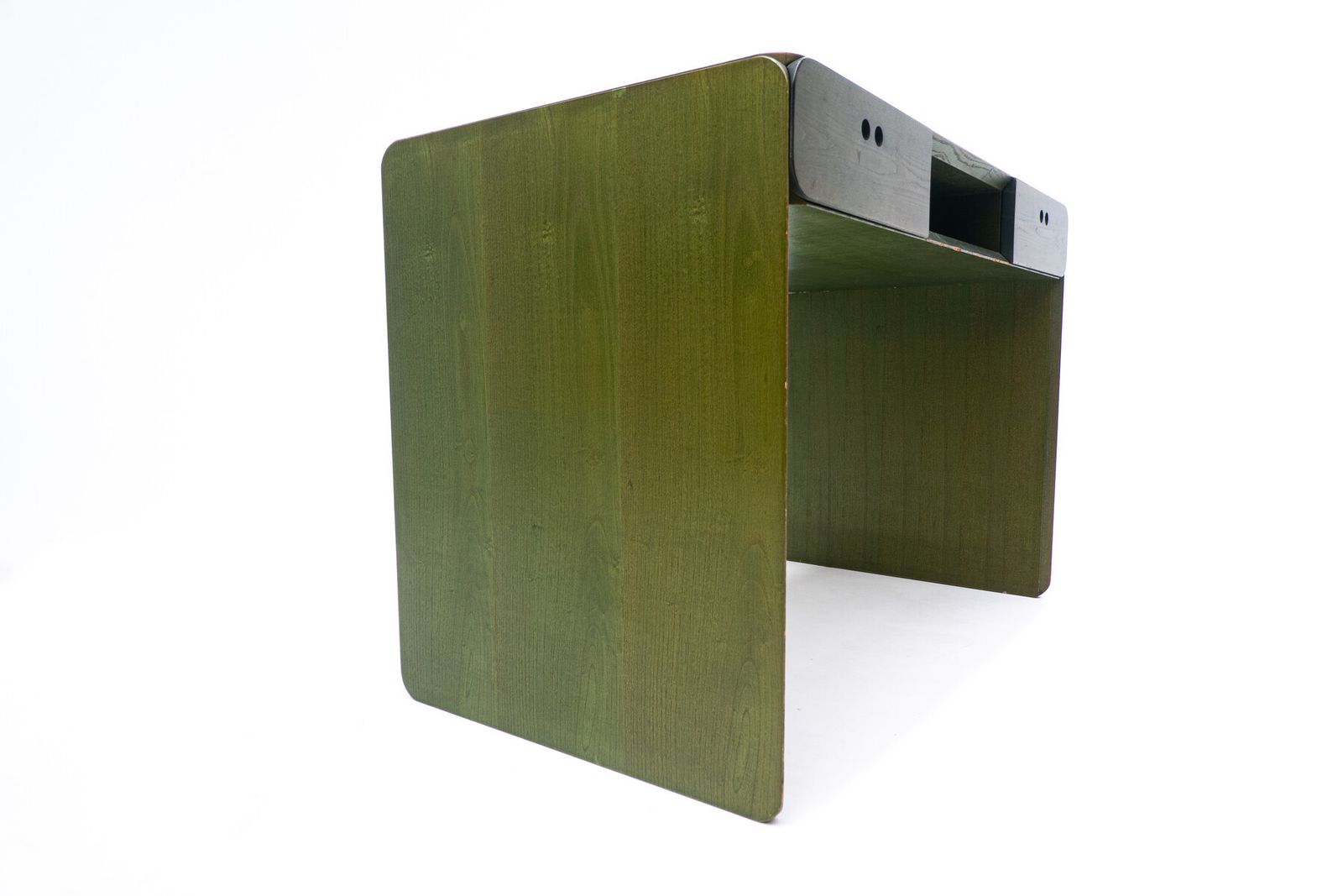 Mid Century Green Wooden Desk By Derk Jan De Vries photo for sale
