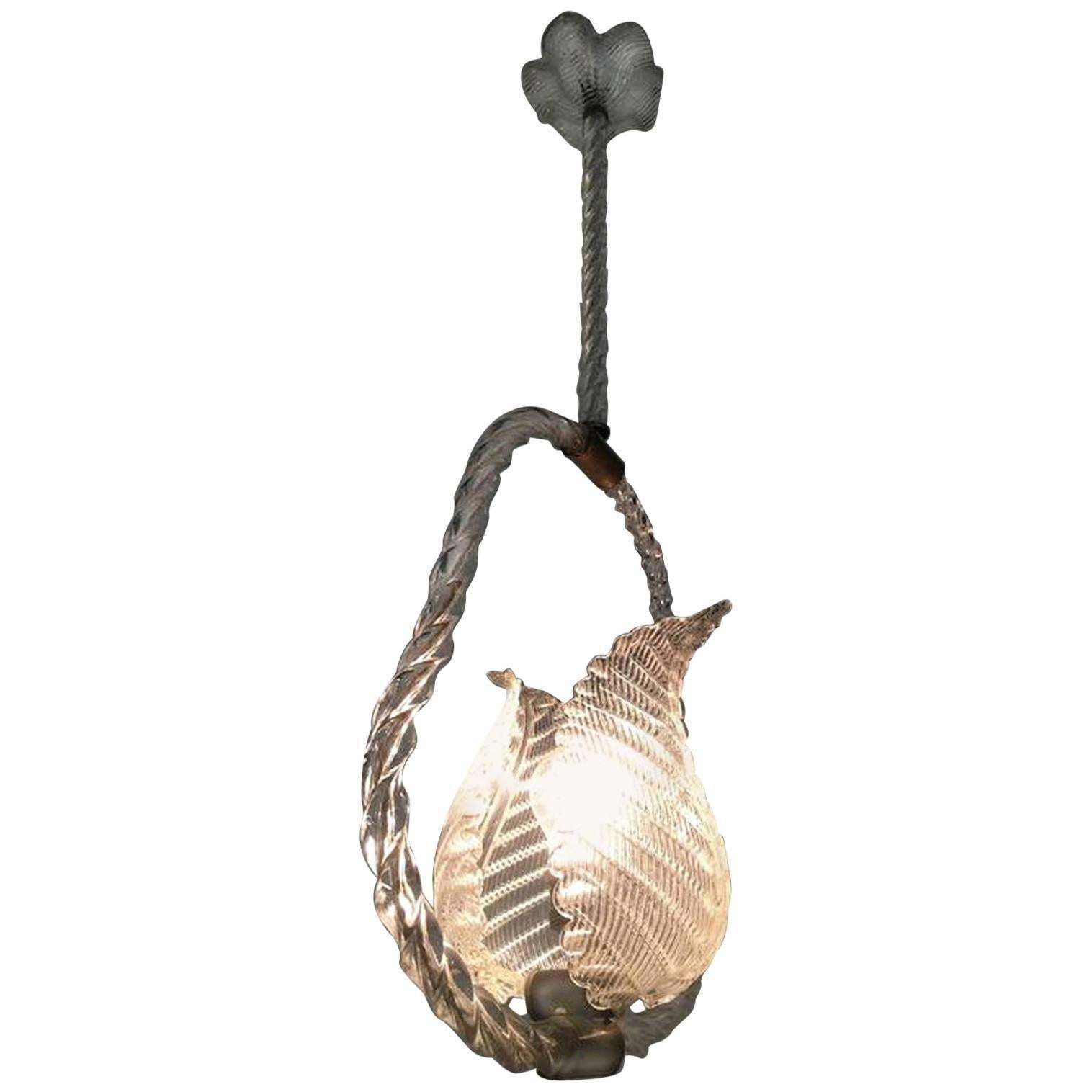 Liberty Pendant Chandelier By Ercole Barovier 1940s