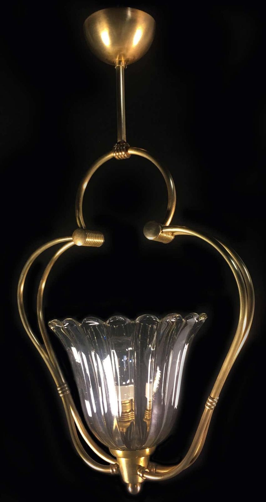 Art Deco Italian Chandelier By Ercole Barovier, Murano, 1940 photo 2352.6