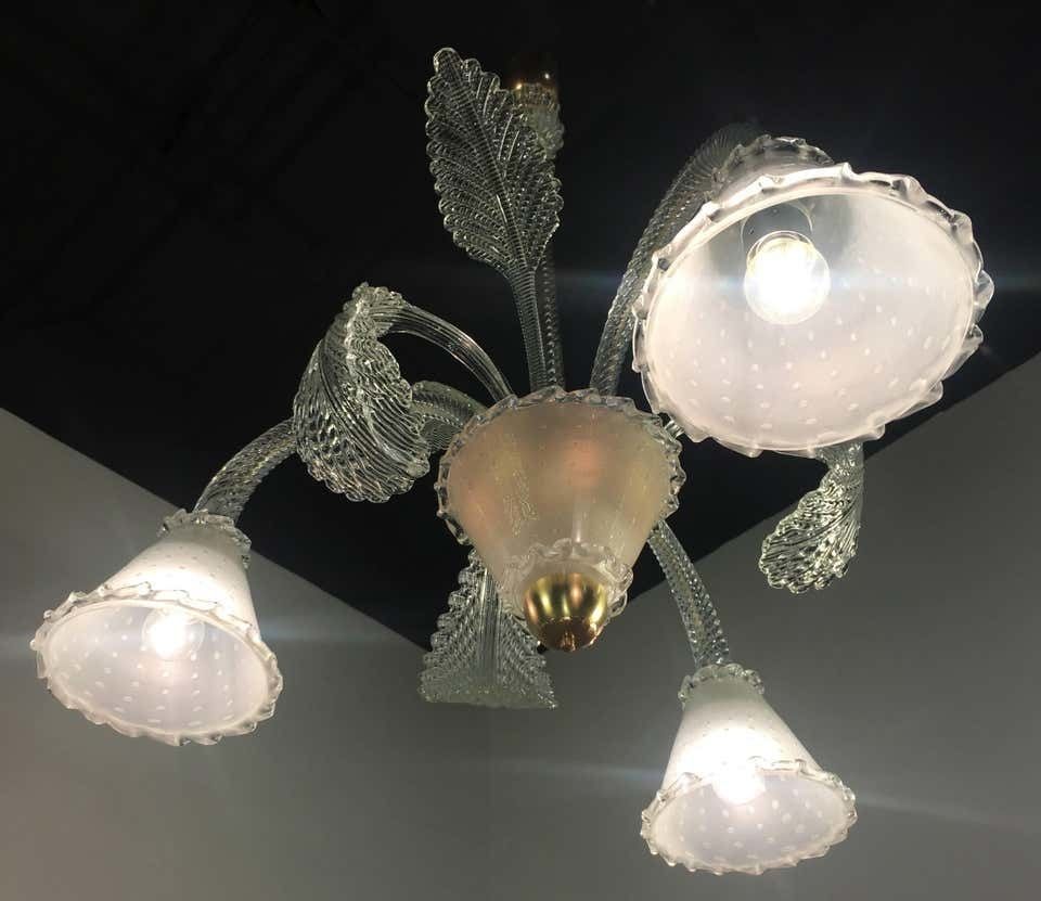 photo for sale Chandelier By Barovier & Toso, Murano, 1940s