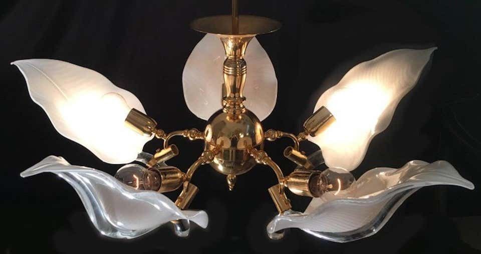 Fantastic Chandelier Franco Luce For Seguso, Murano, 1970s photo for sale