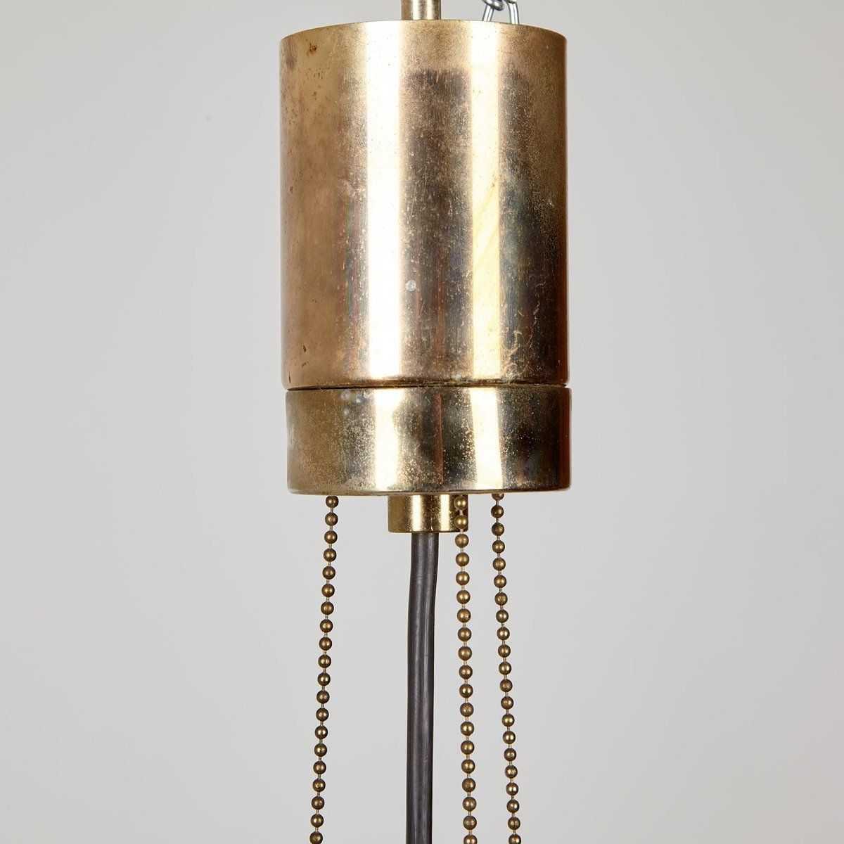 848.0 Vintage Glass Chandelier From Limburg photo