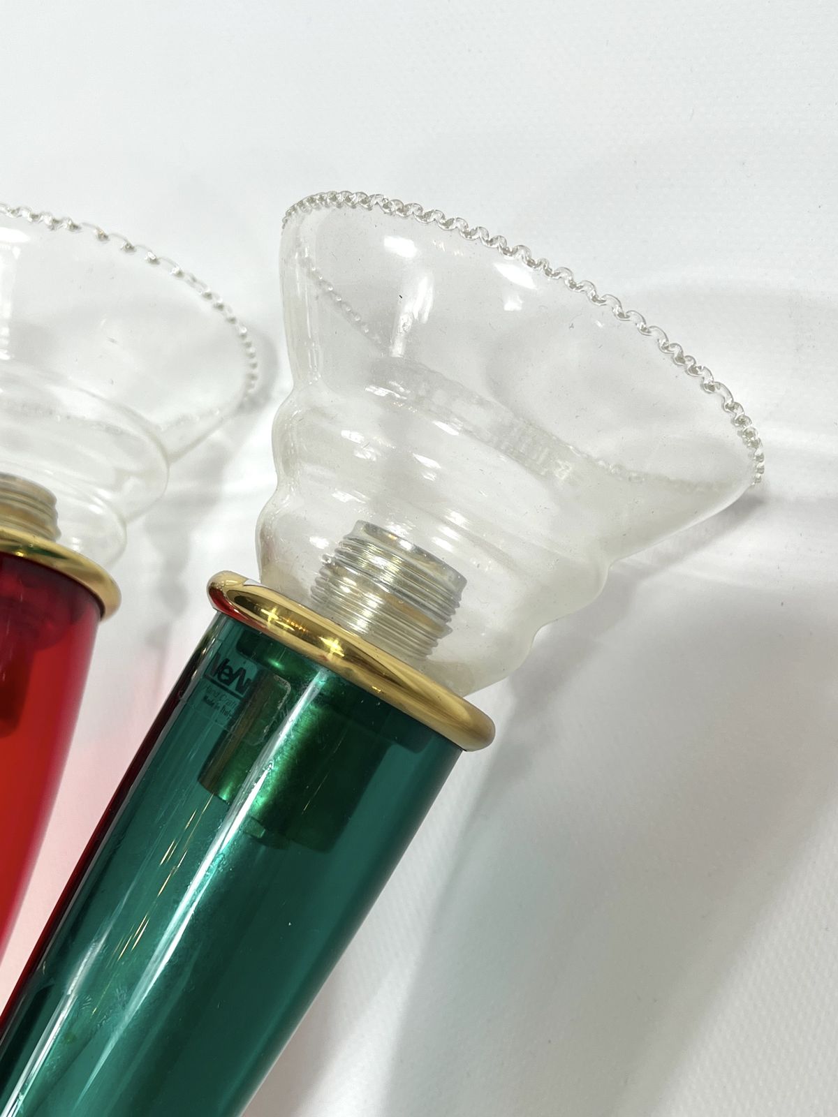 Vintage Pair Of Murano Glass Sconces Signed By Veart, Italy 1970s photo 1700.4