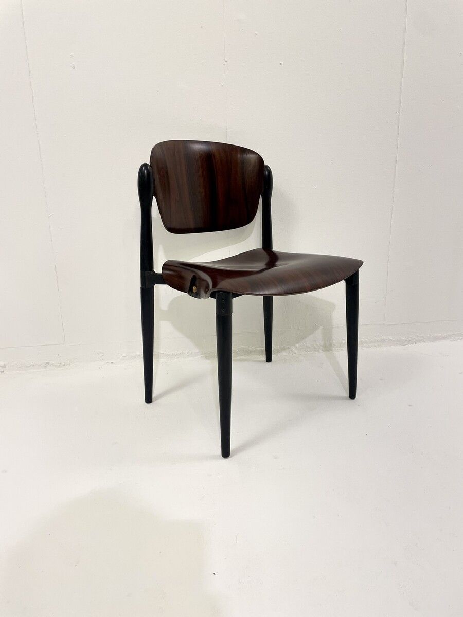Set Of 6 Mid Century "S83" Chairs By Eugenio Gerli For Tecno photo 8665.0
