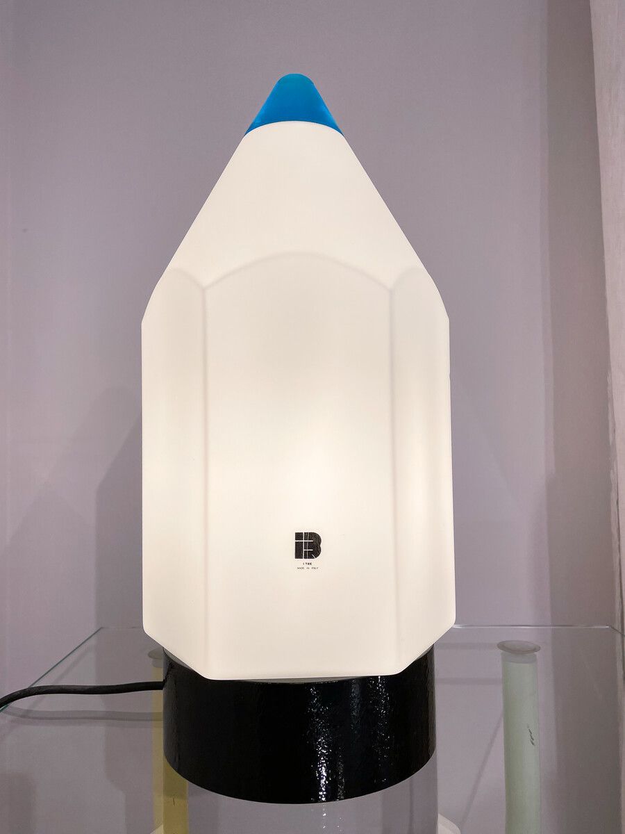 Mid Century "Matita" Table Lamp By Federica Marangoni For Murano Due photo Lighting