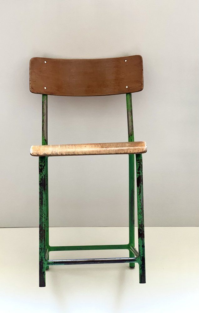 Industrial Wooden Chair, 1970s photo furniture