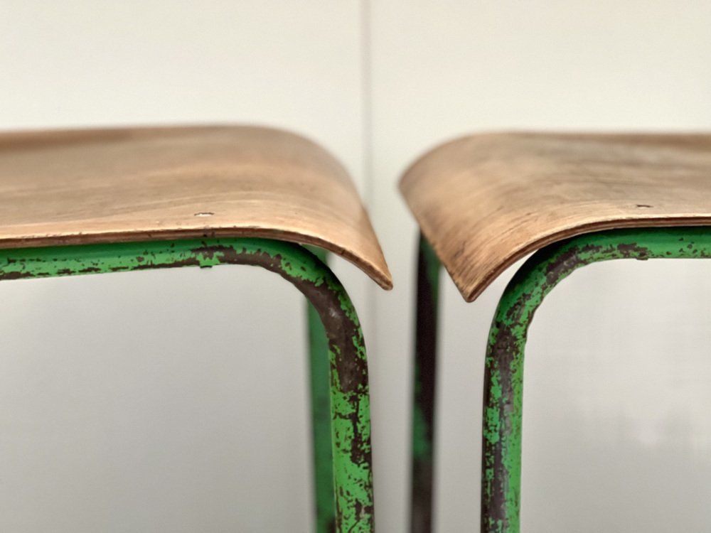 Furniture Industrial Wooden Chair, 1970s photo