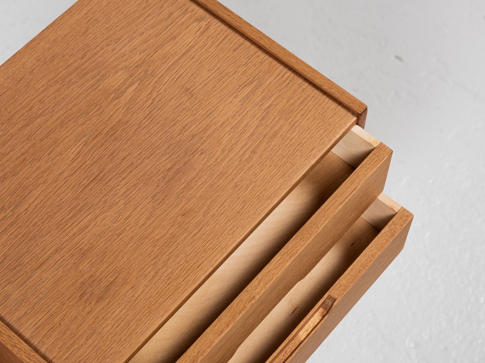 Midcentury Danish Bench And Container In Oak By Aksel Kjersgaard 1960s photo vinterior