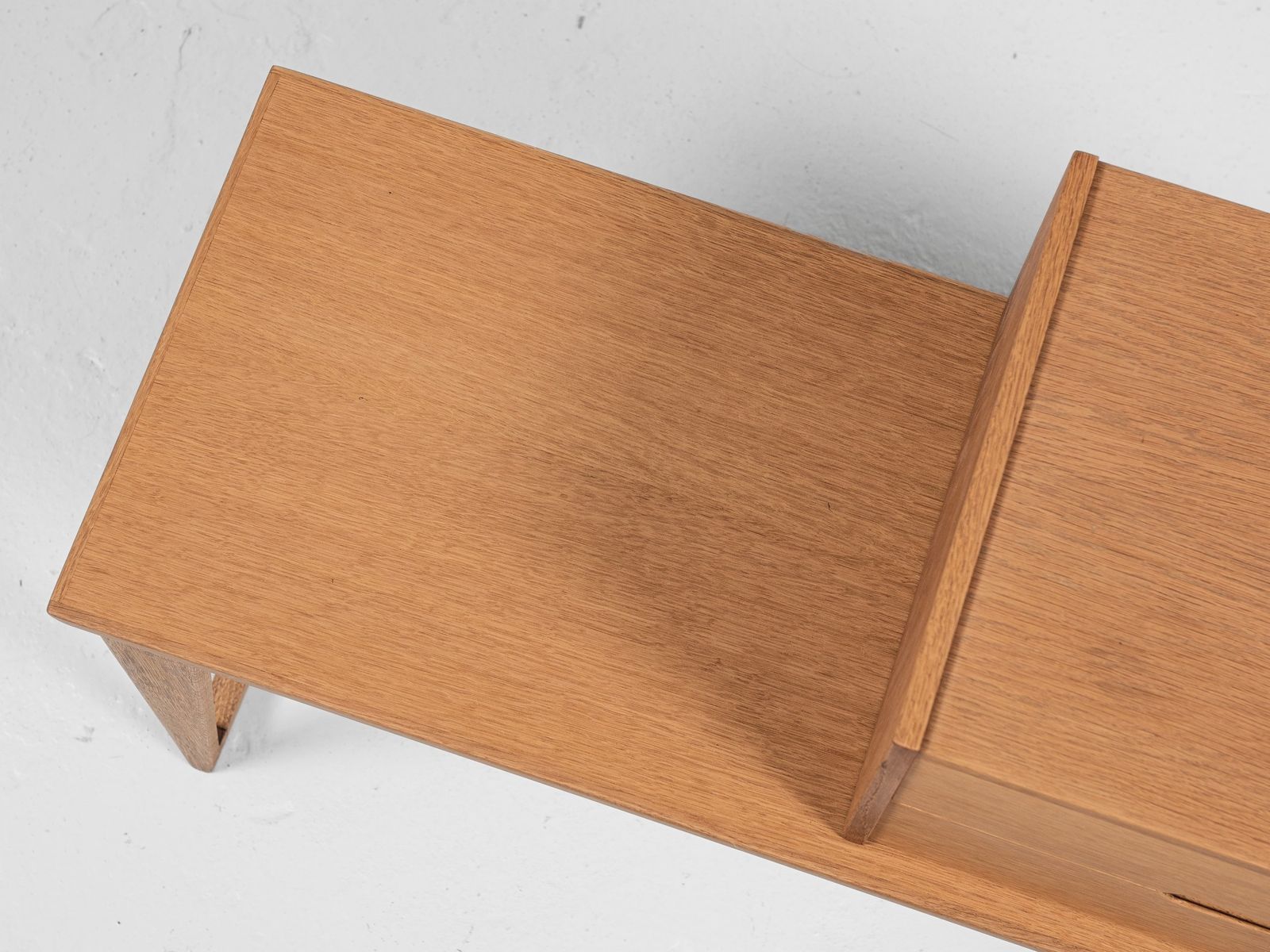 Midcentury Danish Bench And Container In Oak By Aksel Kjersgaard 1960s photo vintage