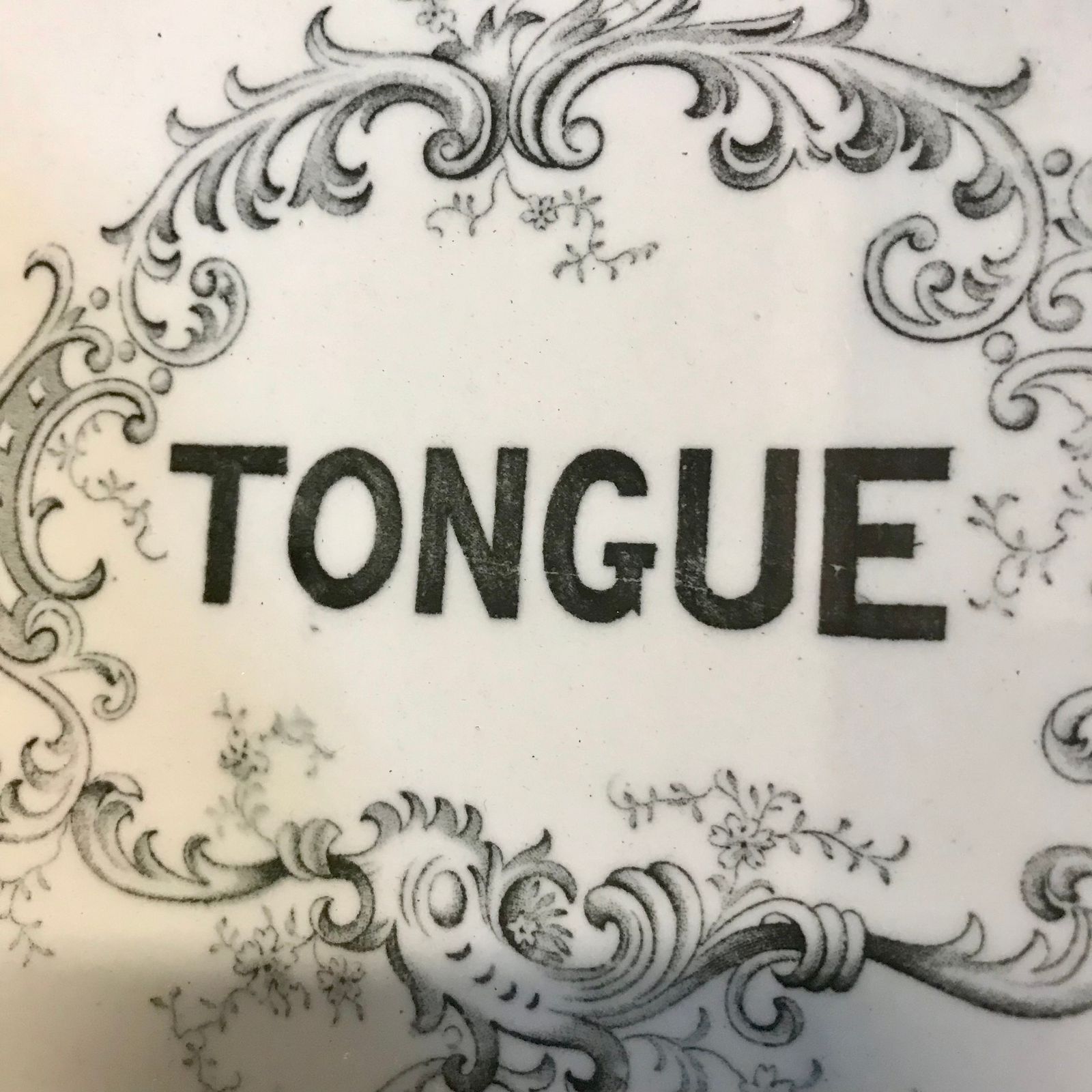 Edwardian Ironstone Tongue Plate Reserved photo for sale