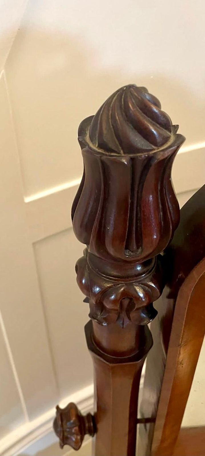 Outstanding Quality Antique Victorian Mahogany Dressing Mirror photo buy