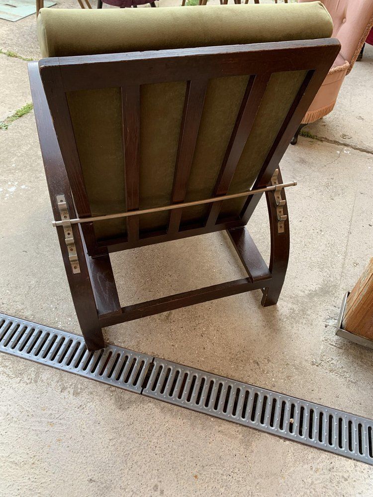 Adjustable Lounge Chairs By Jindřich Halabala, 1930s, Set Of 2 photo vintage