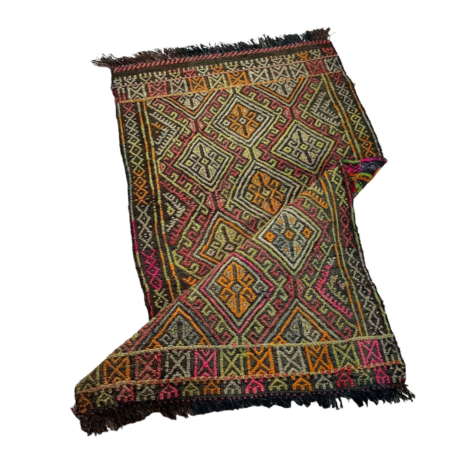 Traditional Turkish Mini Kilim Rug , Vintage Anatolian Turkish Kilim Rug , 90 X 52 Cm photo furniture